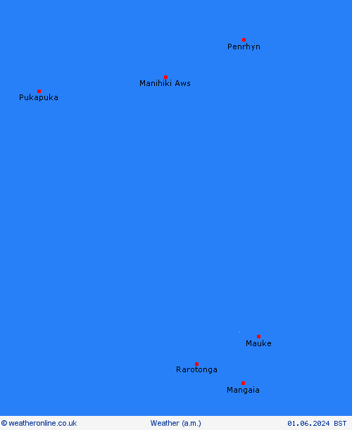 overview Cook Islands Oceania Forecast maps