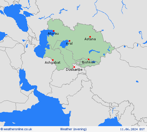 overview  Asia Forecast maps