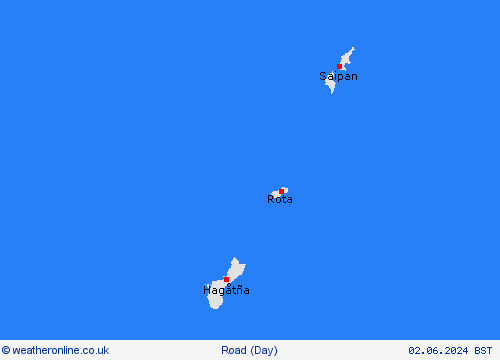 road conditions Marianen Oceania Forecast maps