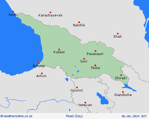 road conditions Georgia Asia Forecast maps