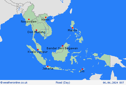 road conditions  Asia Forecast maps