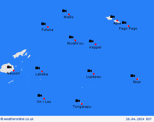 webcam American Samoa Oceania Forecast maps