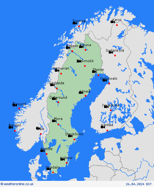 webcam Sweden Europe Forecast maps
