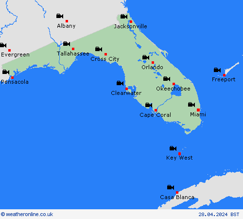 webcam Florida North America Forecast maps
