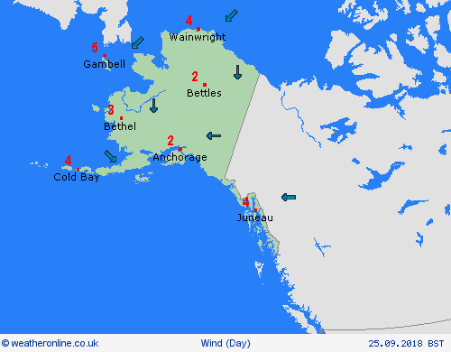 wind  Asia Forecast maps