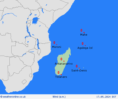 wind  Africa Forecast maps