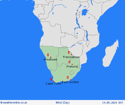 wind  Africa Forecast maps