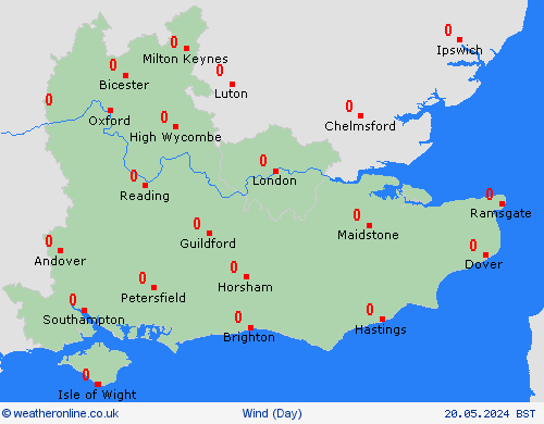 wind  United Kingdom Forecast maps