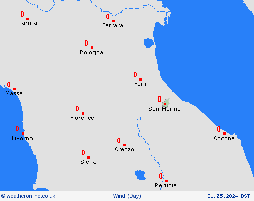 wind San Marino Europe Forecast maps