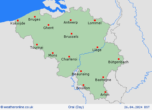 overview Belgija Europa Forecast maps