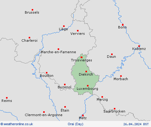 overview Liuksemburgas Europa Forecast maps