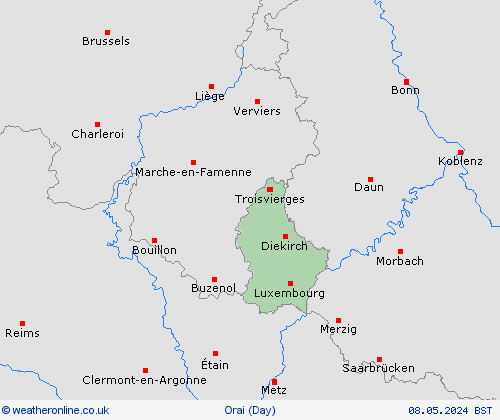 overview Liuksemburgas Europa Forecast maps