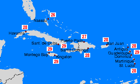 Caribbean: Tu Apr 30