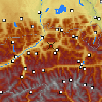 Nearby Forecast Locations - Ellmau - Map