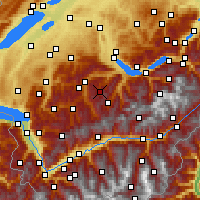 Nearby Forecast Locations - Diemtigtal - Map