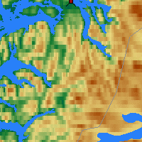 Nearby Forecast Locations - Drag - Map