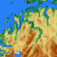 Nearby Forecast Locations - Bodo-Vagones - Map