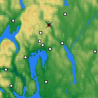 Nearby Forecast Locations - Hakadal - Map