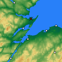 Nearby Forecast Locations - Dornoch - Map