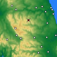 Nearby Forecast Locations - Stanhope - Map