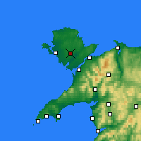 Nearby Forecast Locations - Raf Mona - Map