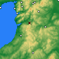 Nearby Forecast Locations - Machynlleth - Map