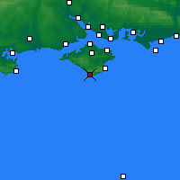 Nearby Forecast Locations - Isle of Wight - Map