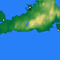 Nearby Forecast Locations - Koupavoguras - Map