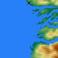 Nearby Forecast Locations - Sisimiut - Map