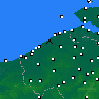 Nearby Forecast Locations - De Haan - Map