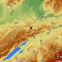Nearby Forecast Locations - Delémont - Map