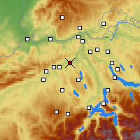 Nearby Forecast Locations - Aarau - Map