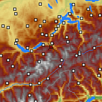 Nearby Forecast Locations - Meiringen - Map
