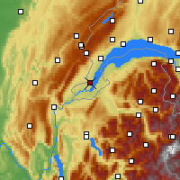 Nearby Forecast Locations - Geneva - Map