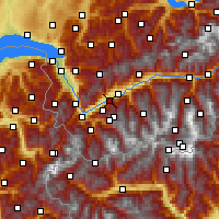 Nearby Forecast Locations - Fey - Map