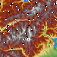 Nearby Forecast Locations - Grächen - Map
