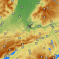 Nearby Forecast Locations - Basel - Map