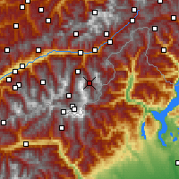 Nearby Forecast Locations - Saas-Fee - Map