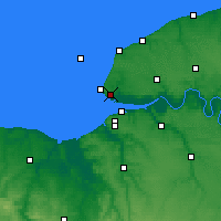 Nearby Forecast Locations - Le Havre - Map