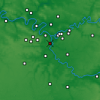 Nearby Forecast Locations - Paryžius - Map