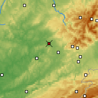 Nearby Forecast Locations - Luxeuil-les-Bains - Map