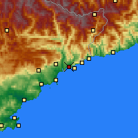 Nearby Forecast Locations - Nice - Map