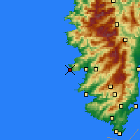 Nearby Forecast Locations - La Parata - Map
