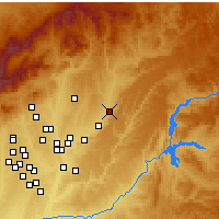 Nearby Forecast Locations - Guadalajara - Map