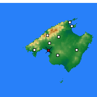 Nearby Forecast Locations - Mallorca - Map