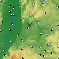 Nearby Forecast Locations - Rheinstetten - Map