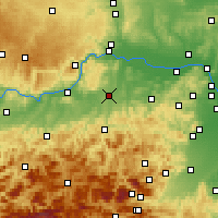 Nearby Forecast Locations - St Pölten - Map