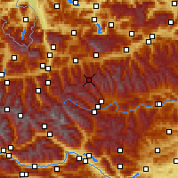 Nearby Forecast Locations - Obertauern - Map