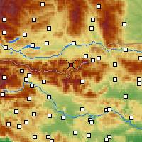 Nearby Forecast Locations - Eisenkappel-Vellach - Map