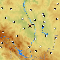 Nearby Forecast Locations - Temelín - Map